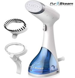 PurSteam Deluxe Travel Steamer for Clothes – Powerful 1300W Portable Handheld Garment Stea ...