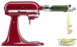 KitchenAid KSM2APC Spiralizer Plus Attachment with Peel, Core and Slice, Silver