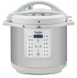 Martha Stewart 8 Qt 7-in-1 Everything Pressure Cooker, Programmable Slow Cooker, Rice Cooker, St ...