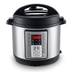 Electric Pressure Cooker 6 Quart(2-6 person),9 in 1 Crock Pot Pressure Cooker in Multipurpose, 1 ...