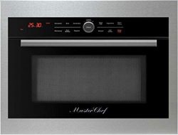 Master Chef, 5 Ovens in 1, 24″ in.Built In Convection Microwave with Drop Down Door, Black ...