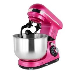 Stand Mixer Double Shaft, MURENKING 4-Qt 300W Tilt-Head 6 Speed Electric Food Mixer Kitchen MK18 ...