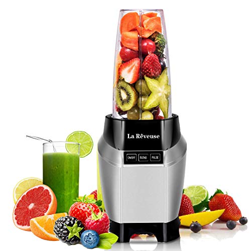 La Reveuse Professional Personal Blender Making Shakes and Smoothies 1000 Watt-with 24 oz BPA Fr ...