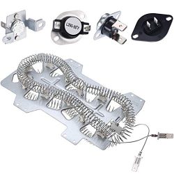 Samsung Dryer Heating Element DC47-00019A, Dryer Repair Kit with DC47-00018A Thermostat, DC47-00 ...