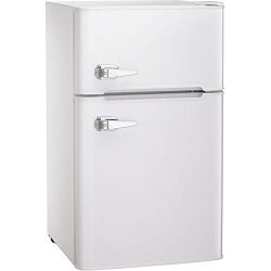 Antarctic Star Compact Mini Refrigerator Separate Freezer, Small Fridge Double 2-Door Adjustable ...