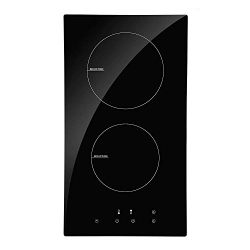 NOXTON Induction Cooktop Built-in 2 Burners Electric Stove Top Hob with Touch Control Child Safe ...