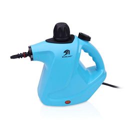 MLMLANT Handheld Pressurized Steam Cleaner 450Milliliter Water Tank Capacity 9 Pieces Accessory  ...