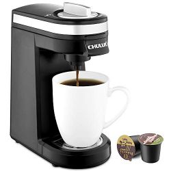 CHULUX Single Serve Coffee Maker, Personal Coffee Brewer Machine for Single Cup Pods & Reusa ...