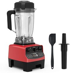 Homgeek Countertop Blender, Professional Blender 1450W, 2L, Variable Speed, Built-in Timer, Self ...