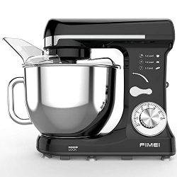 FIMEI Stand Mixer, Dough Mixer 550W, 6 Speeds Dough Maker Dough Blender, 5L Bowl with Anti-Oil C ...