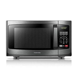 Toshiba EM925A5A-BS Microwave Oven with Sound On/Off ECO Mode and LED Lighting, 0.9 Cu.ft, Black ...