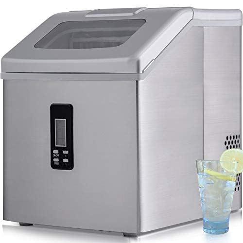 Sentern Portable Electric Clear Ice Maker Machine Stainless Steel Countertop Ice Making Machine ...