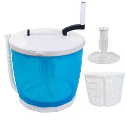 Portable Stacked Washer and Dryer Combo Mini Manual Washing Machine All in One Non-Electric Comp ...