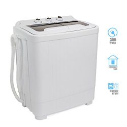 Barton Portable Compact Washer & Spin Dry Cycle Timer Top Load Washing Machine w/Built in Dr ...