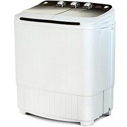 Portable Washing Machine, KUPPET 17lbs Compact Twin Tub Wash&Spin Combo for Apartment, Dorms ...