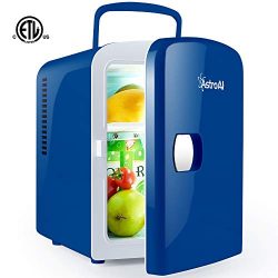 AstroAI Mini Fridge Portable AC/DC Powered Cooler and Warmer 4 Liter/6 Can for Cars, Homes, Offi ...