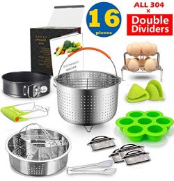 Instant Pot Accessories Set Compatible with Instant Pot 6,8 Qt 16 Pcs – Steamer Basket, Ex ...