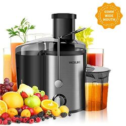 Juicer Extractor, VICELEC Extractor 600W Centrifugal Juicers Electric Anti-Drip Dual Speed BPA-F ...