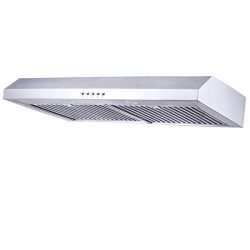 Range Hood 30 inch,Kitchenexus Stainless Steel 300CFM Ducted/ductless Under Cabinet Kitchen Vent ...