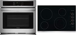 Frigidaire 2 Piece Kitchen Appliances Package with FFEW2726TS 27″ Electric Single Wall Ove ...