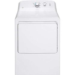 GE GTD33GASKWW Aluminized Alloy Drum Gas Dryer, 7.2 Cu. Ft. Capacity, White,