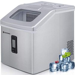 Sentern Portable Electric Clear Ice Maker Machine Stainless Steel Countertop Ice Making Machine  ...