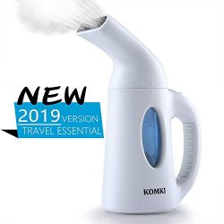 KOMKI Steamer for Clothes, Travel Garment Steamer 60s Fast Heat-up Continuous Powerful Steam Ant ...