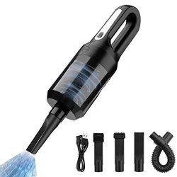 HONKYOB Handheld Vacuum,USB Rechargeable Computer Keyboard Cleaner Car Vacuum Cyclone Suction Co ...