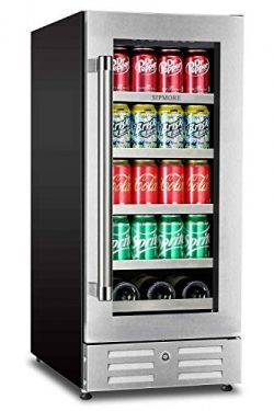 Sipmore Beverage Refrigerator and Wine Cooler – Fit Perfectly into 15 inch Space – S ...