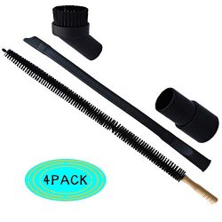 Dryer Vent Cleaner Kit -30inch Clothes Lint Trap Flexible Brush and 1.25 inch Crevice Tool Brush ...