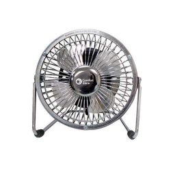 Comfort Zone CZHV4S Quiet Dual-Powered 4-inch High-Velocity Portable Fan with Adjustable Tilt, S ...