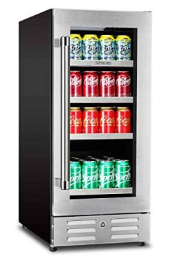 Sipmore Beverage Refrigerator and Cooler – Fit Perfectly into 15 inch Space – Stainl ...