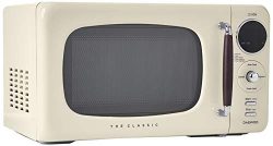 Daewoo KOR07R3ZEC 0.7 cu. ft 700W Retro Countertop Microwave Oven, Cream