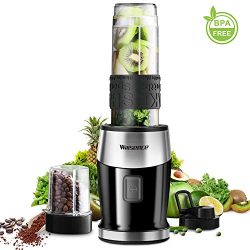 Personal Blender Smoothie Blender for Shakes and Smoothies, 24000 RPM High-Speed Mixer/Grinder S ...