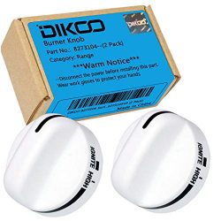 DIKOO 8273104 Range Top Surface Burner Knobs for Whirlpool, Roper, Estate Stove RangeReplace 827 ...
