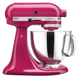 KitchenAid KSM150PSCB Artisan Series 5-Qt. Stand Mixer with Pouring Shield – Cranberry