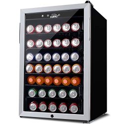 KUPPET 150-Can Beverage Cooler and Refrigerator, Small Mini Fridge for Home, Office or Bar with  ...