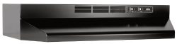 Broan-NuTone 413623 Ductless Range Hood Insert with Light, Exhaust Fan for Under Cabinet, Black, ...