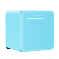 KUPPET Classic Retro Compact Refrigerator Single Door, Mini Fridge with Freezer, Small Drink Chi ...