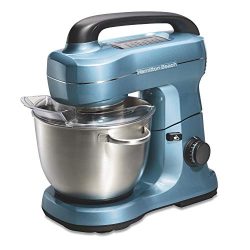 Hamilton Beach Electric Stand Mixer, 4 Quarts, 7 Speeds with Whisk, Dough Hook, Flat Beater Atta ...