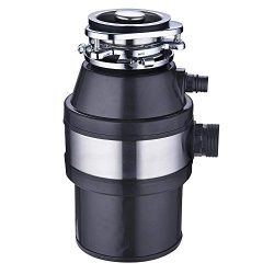 WeChef Garbage Disposal with Power Cord for Kitchen Waste Operation Continuous Feed 1 HP 2600 RP ...