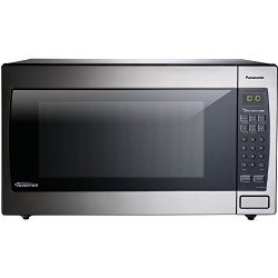 Panasonic 2.2 Cu. Ft. 1250W Genius Sensor Countertop/Built-in Microwave Oven with Inverter Techn ...