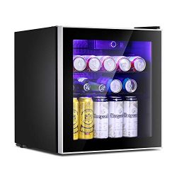 Antarctic Star Beverage Refrigerator Cooler – 60 Can Mini Fridge Glass Door for Soda Beer  ...