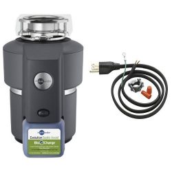 InSinkErator Evolution Septic Assist 3/4 HP Household Garbage Disposer and Power Cord Kit Bundle