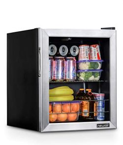 NewAir NBC060SS00 Beverage Cooler and Refrigerator, Holds up to 60 Cans, Perfect for Beer Wine o ...