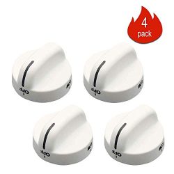 Upgraded Replacement Range Top Burner Control Knob 8273104 (4 Pack) Compatible with Whirlpool Ma ...