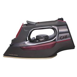 CHI Steam Iron with Retractable Cord, Titanium Infused Ceramic Soleplate & Over 400 Steam Ho ...