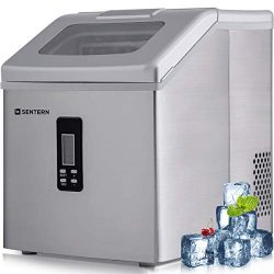 Sentern Portable Electric Clear Ice Maker Machine Stainless Steel Countertop Ice Making Machine  ...