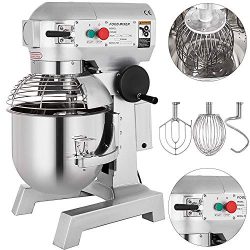 Happybuy Commercial Food Mixer 10qt 450W Dough Mixer Maker 3 Speeds Adjustable Commercial Mixer  ...