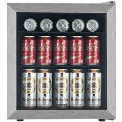 KUPPET 62-Can Beverage Cooler and Refrigerator, Small Mini Fridge for Home, Office or Bar with G ...